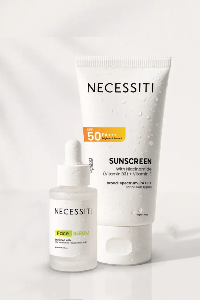 NECESSITI Brighten + Protect Skincare Combo - Image 1